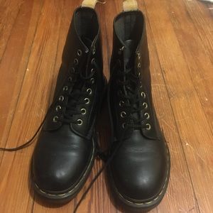 Black Vegan Leather Doc Martens